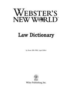 Law Dictionary